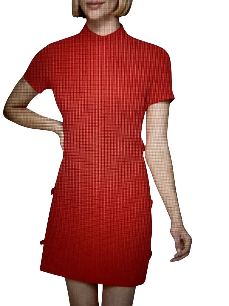 Karl Lagerfeld Paris Womens Bow-Trim Sheath Dress Admiral Red 4 Nwt